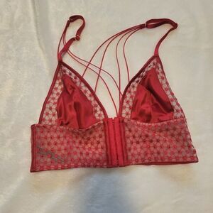 Victoria's Secret Red Strappy Lace Bralette